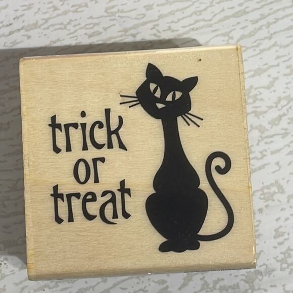 Halloween Wood and Rubber Stamps Bundle of 5 - Picture 8 of 8
